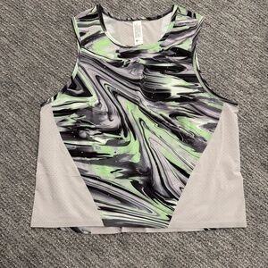 Lululemon Swift Ventilated Running Tank Top Paint Glide Warp Multi 8